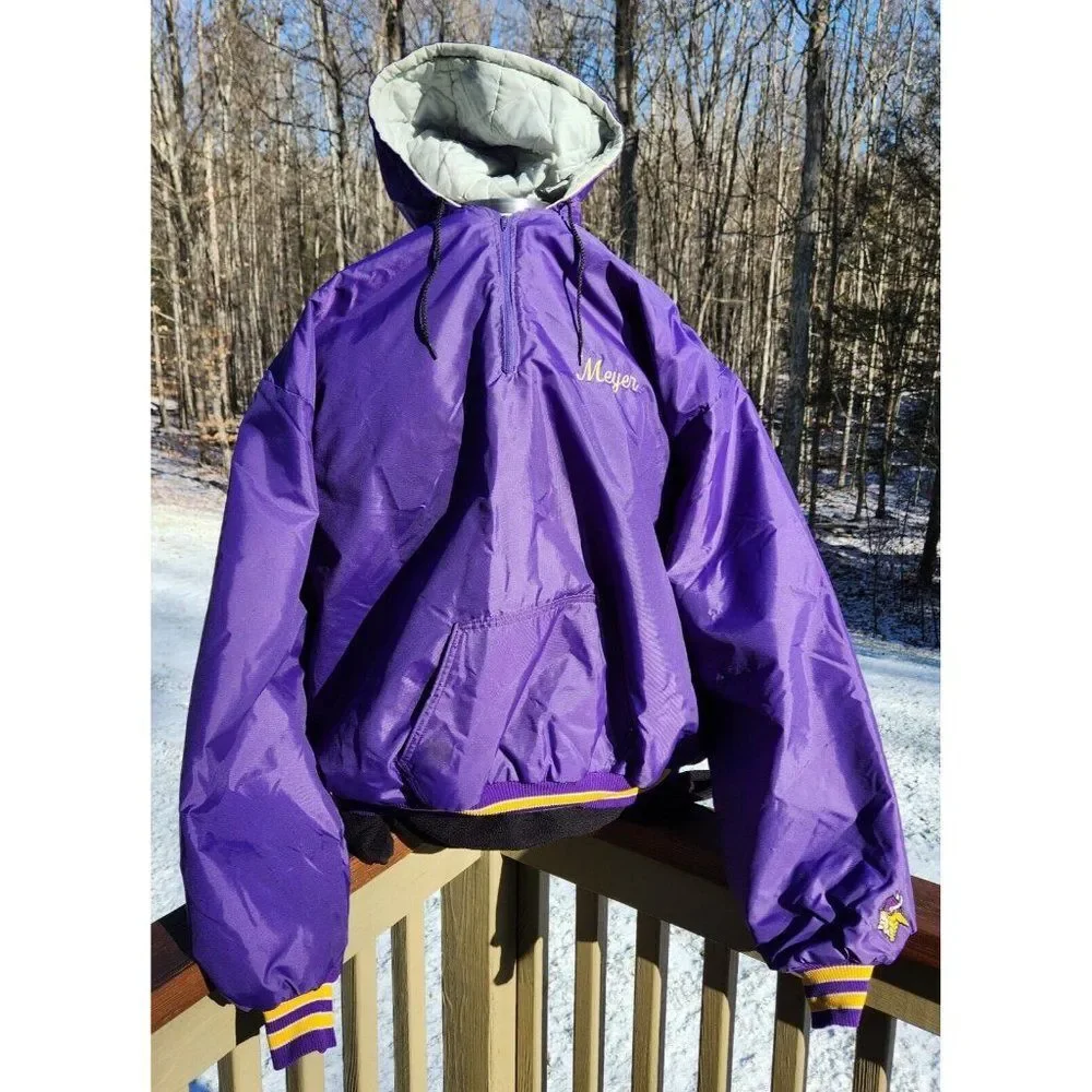 DeLong Westfield Football Varsity Letterman Pullover Jacket Vikings 4XL Long USA
